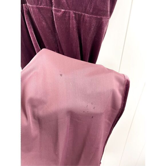 NWT Taylor Women's Velvet Cowl Sleeveless Strappy Solid Midi Sheath Dress 4 - Picture 14 of 14
